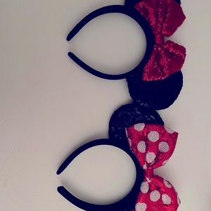 Minnie Mouse sequin headbands.